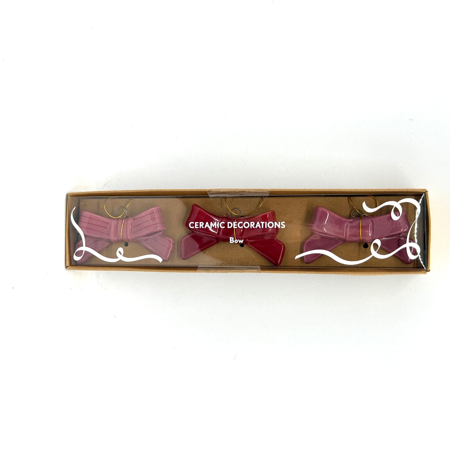 Bow Ceramic Ornament