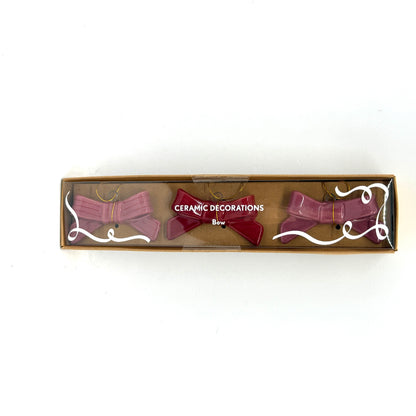 Bow Ceramic Ornament