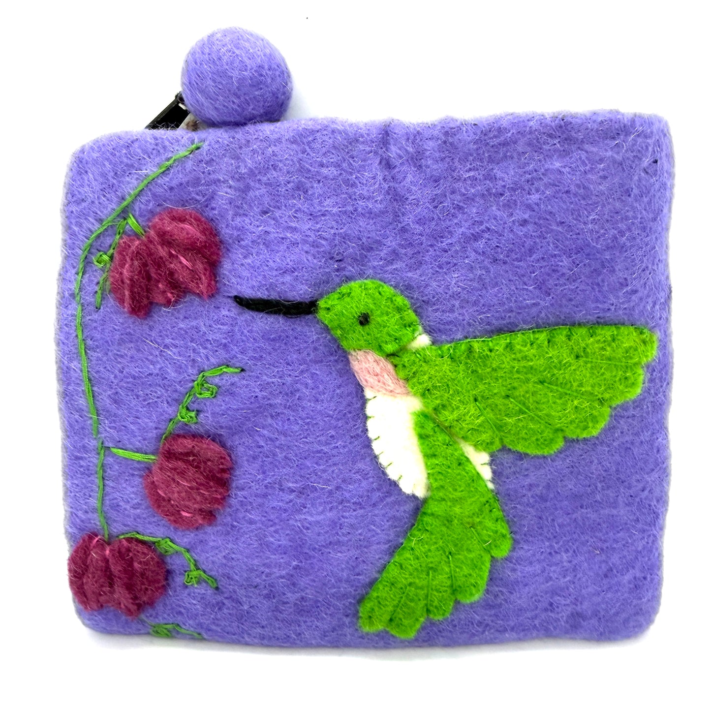 Hummingbird Felted Coin Purse