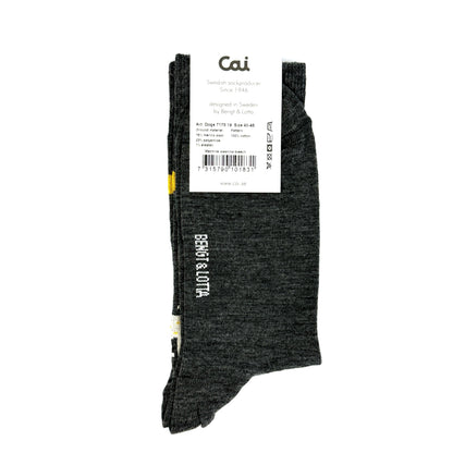 Bengt & Lotta "Dogs" Socks (Charcoal)