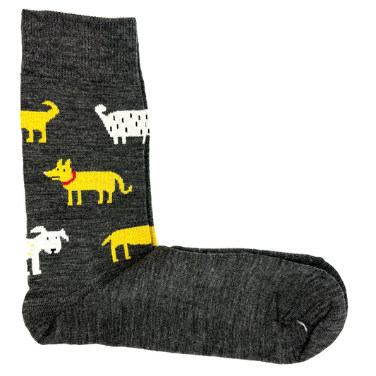 Bengt & Lotta "Dogs" Socks (Charcoal)