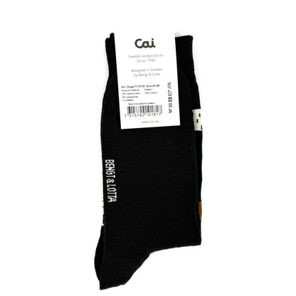 Bengt & Lotta "Dogs" Socks (Black)