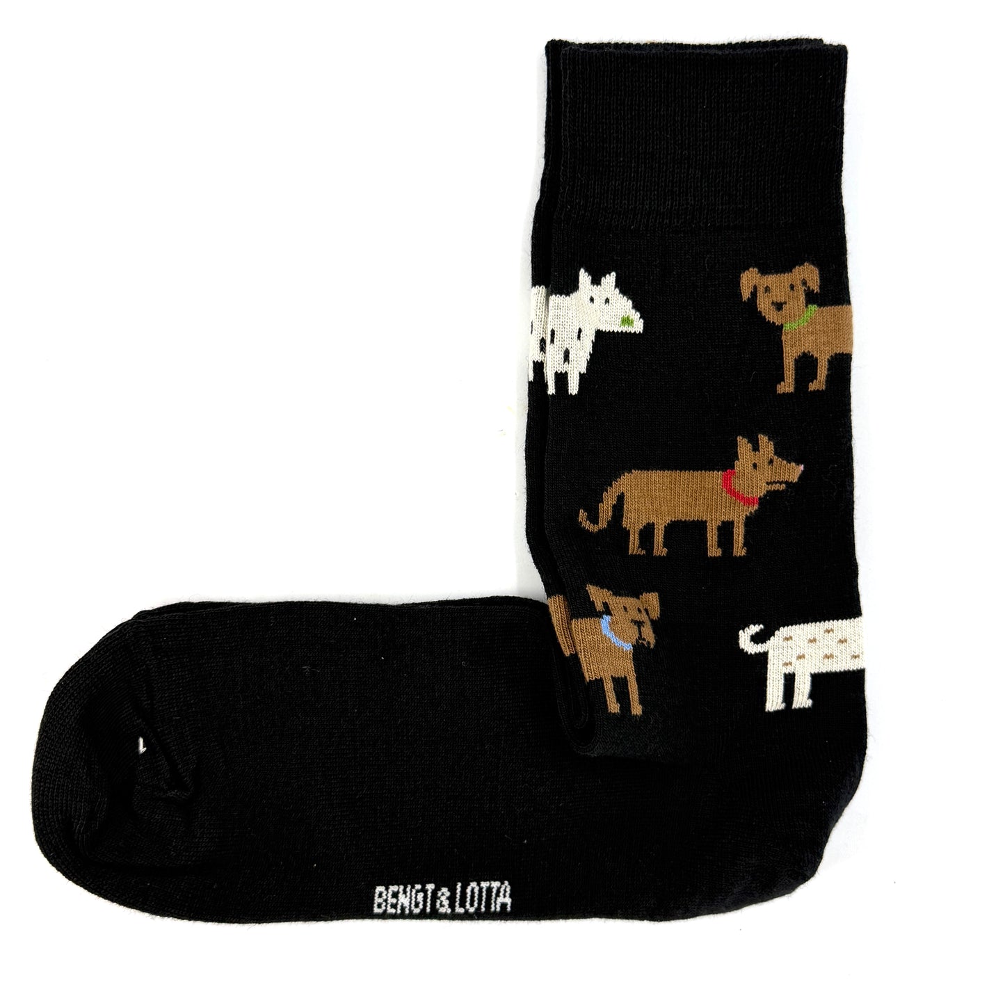 Bengt & Lotta "Dogs" Socks (Black)