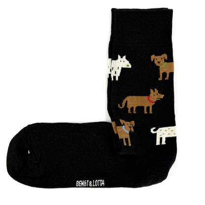 Bengt & Lotta "Dogs" Socks (Black)