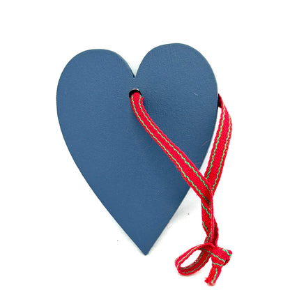 Julebukk Heart Wood Ornament