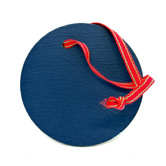 Bullfinch Round Wood Ornament