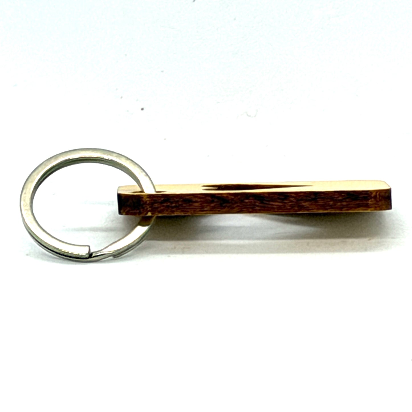 Wood Heart Cut-Out Keychain