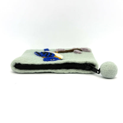 Bluebird Felted Coin Purse