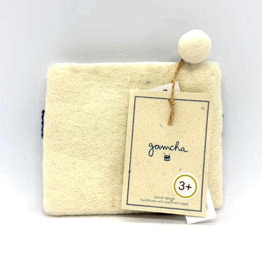 Finnish Flag Felted Coin Purse