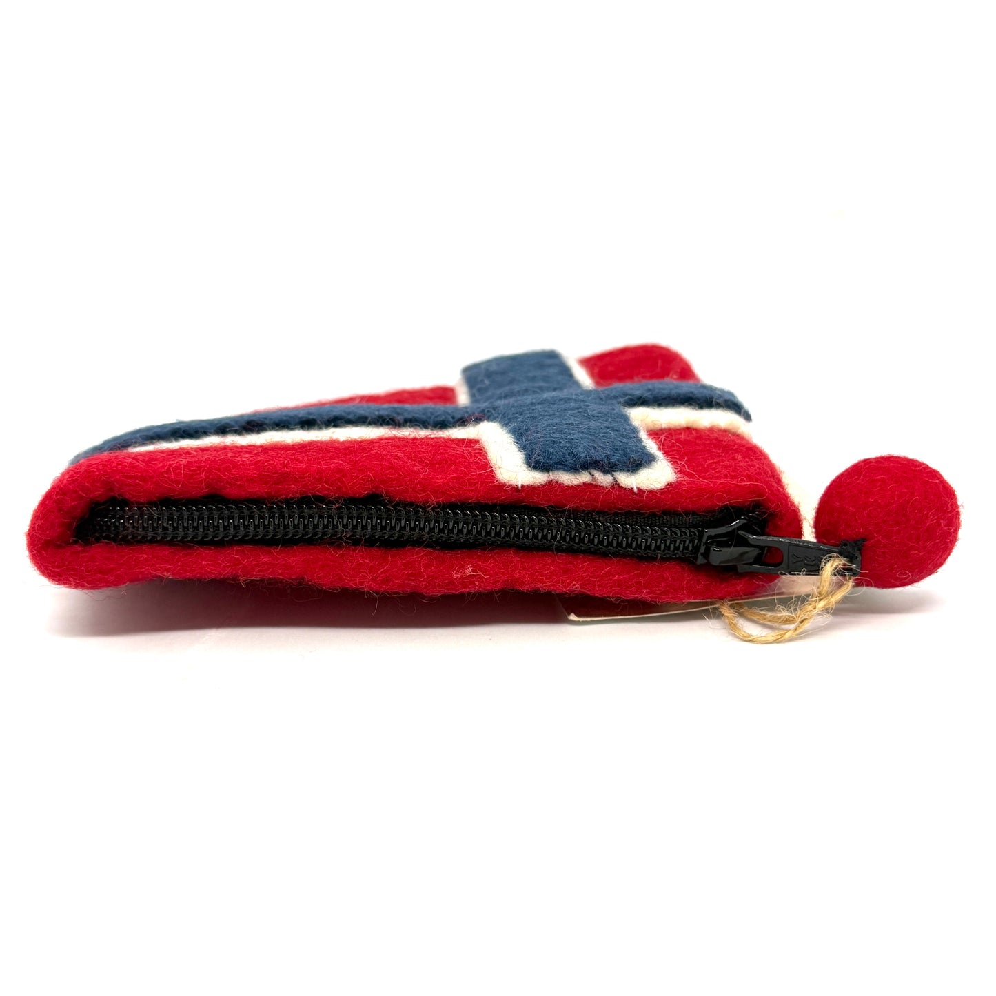 Norwegian Flag Felted Coin Purse