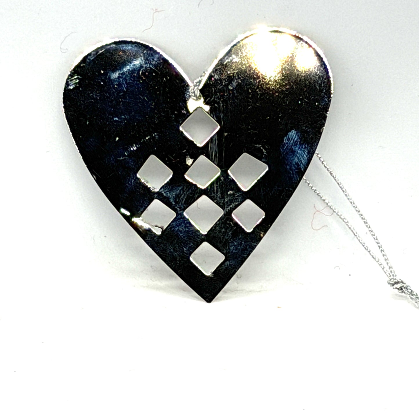 Metal Woven Heart Ornament