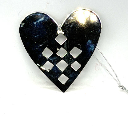 Metal Woven Heart Ornament