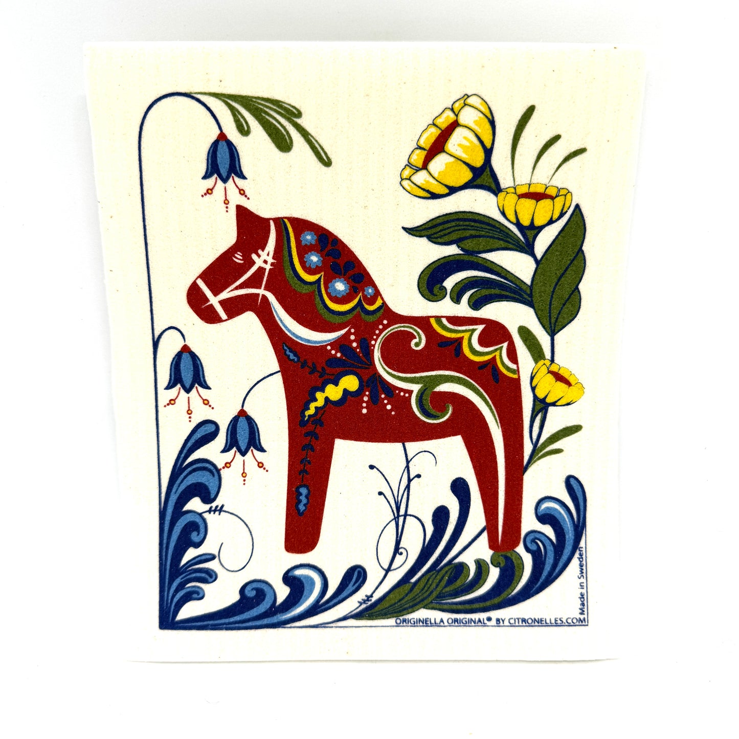 Dalom Horse 1 Swedish Dishcloth