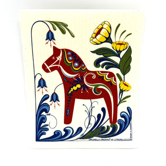 Dalom Horse 1 Swedish Dishcloth
