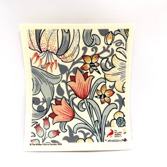 Golden Lily Blue Swedish Dishcloth