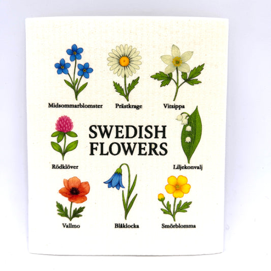 Swedish Flowers Swedish Dishcloth
