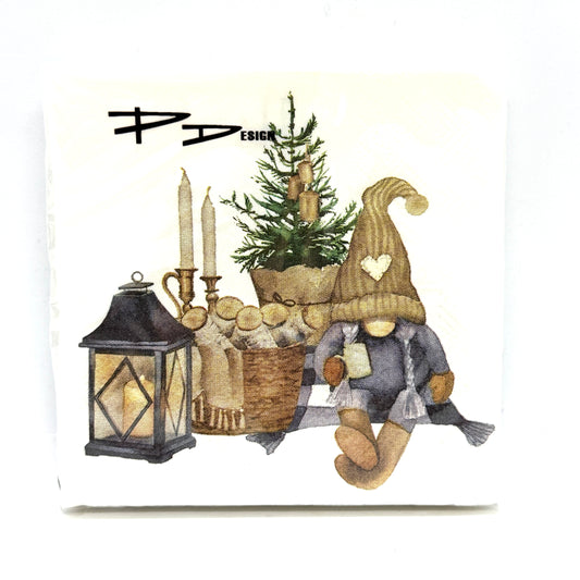 Cozy Tomte Girl Cocktail Napkins
