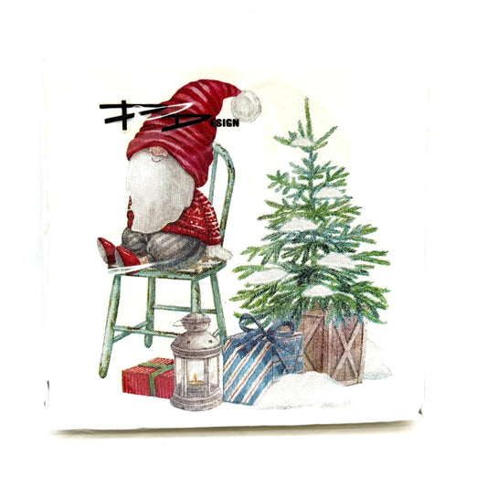 Tomte on a Chair Cocktail Napkins