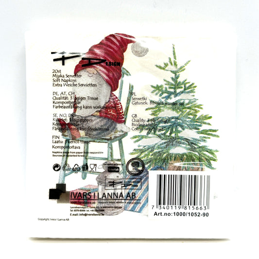 Tomte on a Chair Cocktail Napkins