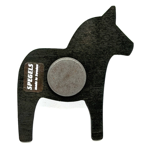 Dalahorse Wood Magnet (black)