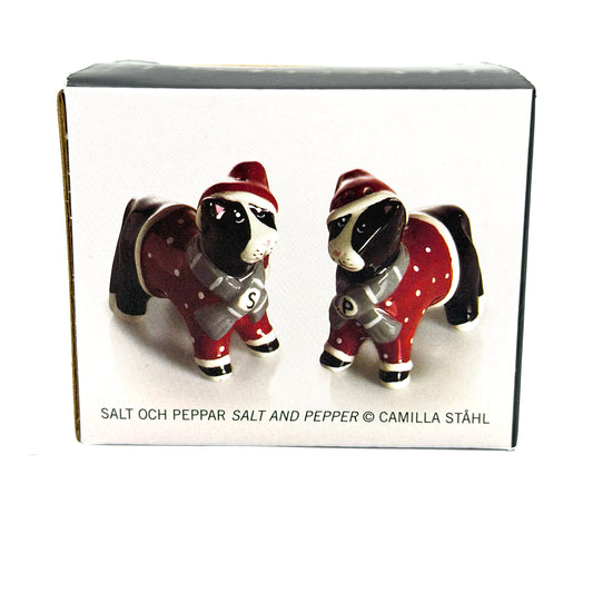 Dolly the Christmas Cat Salt & Pepper Shakers