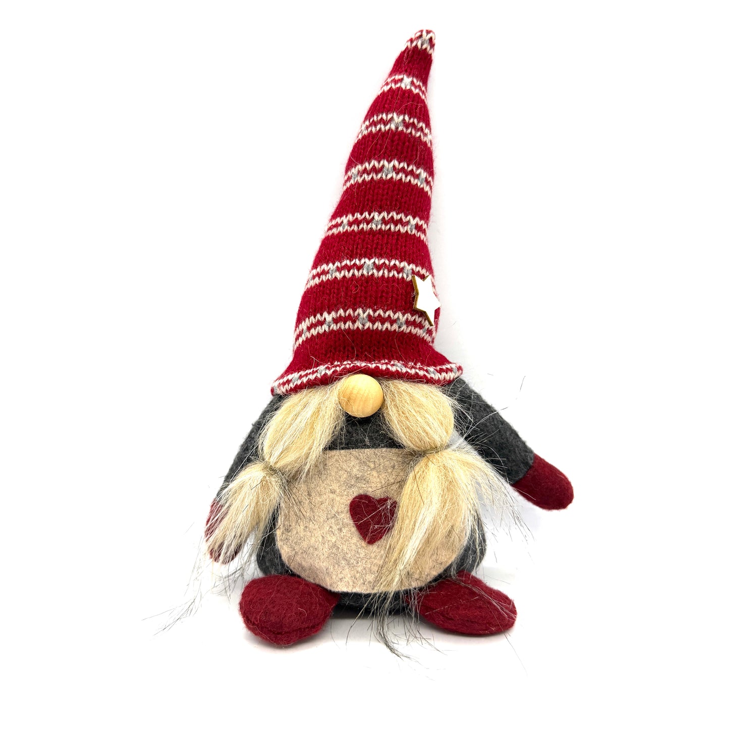 Red Striped Star Hat Mom Tomte