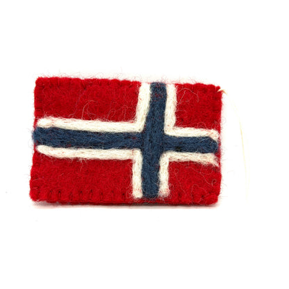 Norweigian Flag Felt Ornament