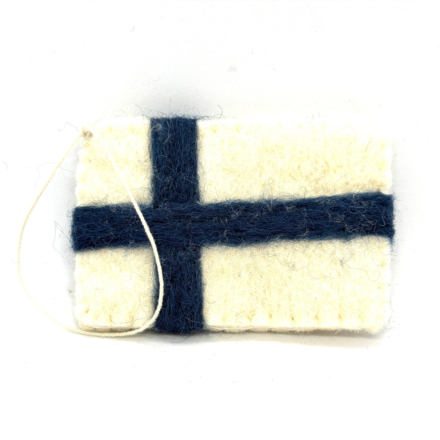 Finnish Flag Felt Ornament