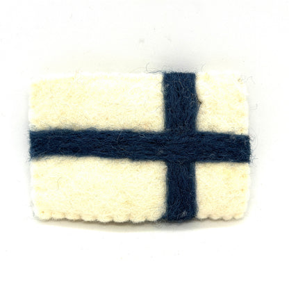 Finnish Flag Felt Ornament