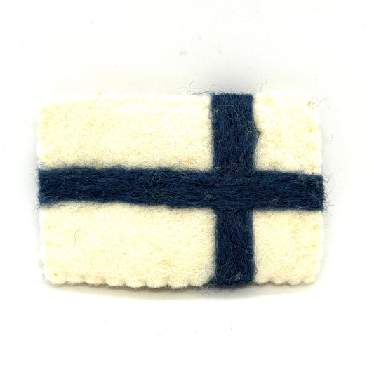 Finnish Flag Felt Ornament