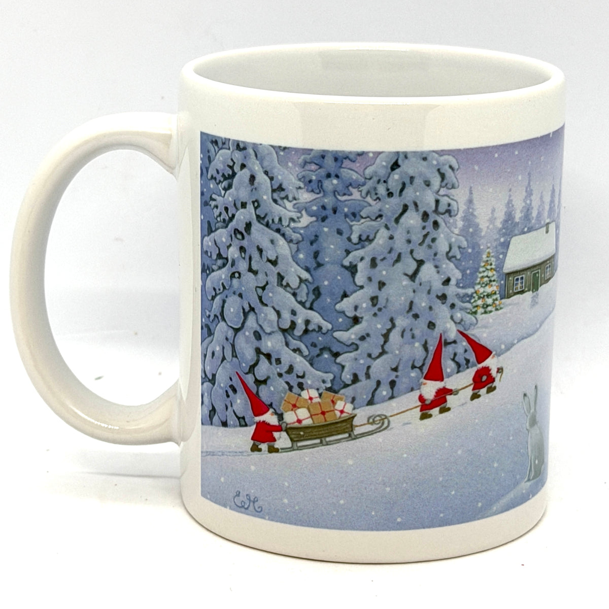 Tomten Gift Sled Coffee Mug – Eva Melhuish Design