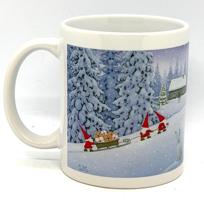 Tomten Gift Sled Coffee Mug – Eva Melhuish Design