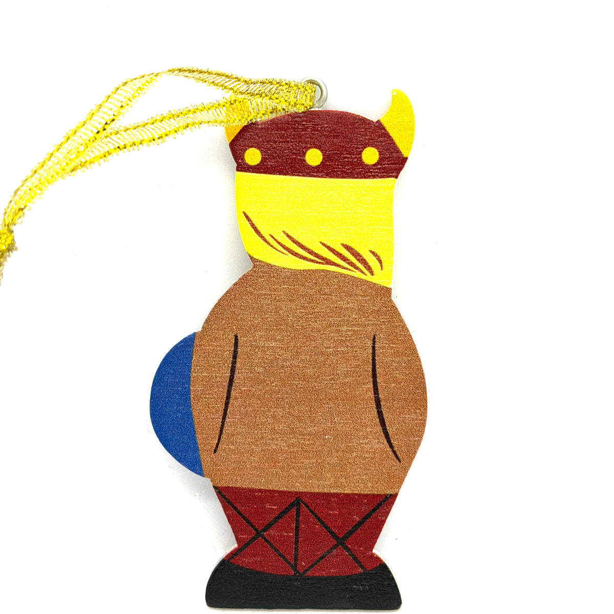 Viking Girl Wood Ornament