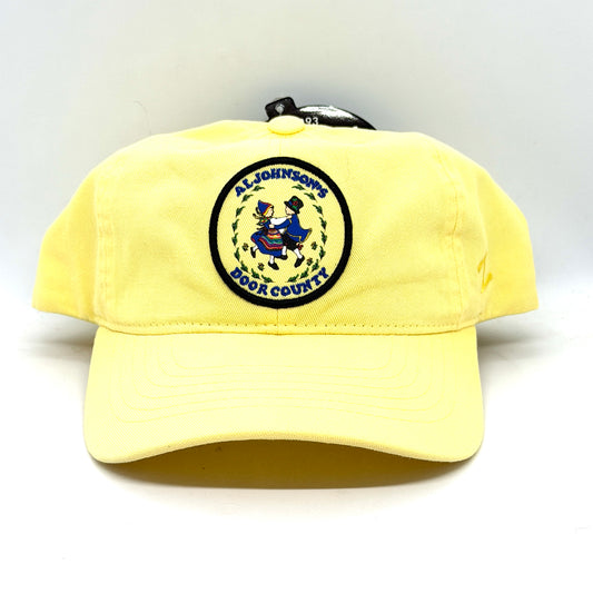 Al Johnson's Dancing Couple Cotton Hat – Adjustable (yellow)