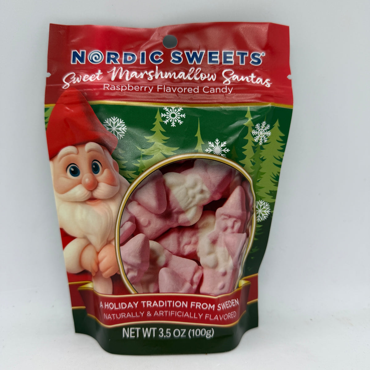 Nordic Sweets "Raspberry Marshmellow Santas"