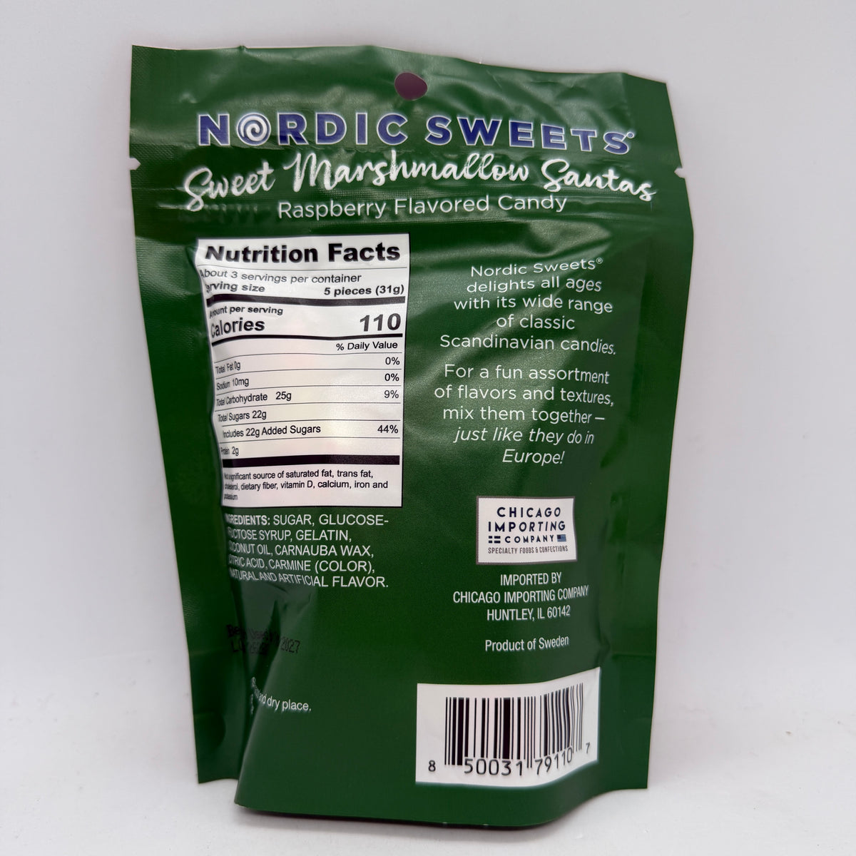 Nordic Sweets "Raspberry Marshmellow Santas"