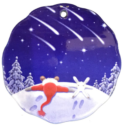 Shooting Stars Ceramic Ornament 