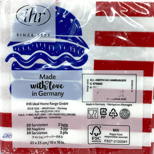 All American Hamburger Cocktail Napkins