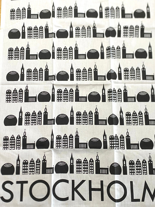 Stockholm Skyline Tea Towel