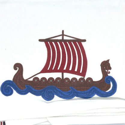 Close up of viking ship