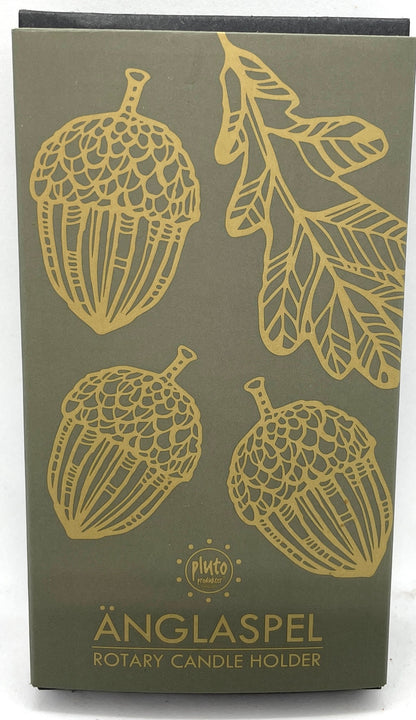 Änglaspel Acorn rotary candle holder backside