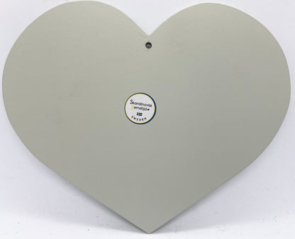 Hand painted in Sweden. Danish Flag Sign Reverse side