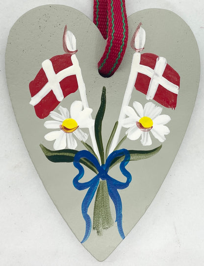 Danish Heart Wood Ornament