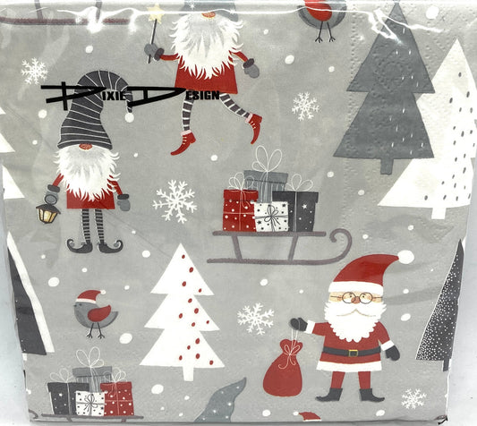 Napkins for Christmas.  God Jul!