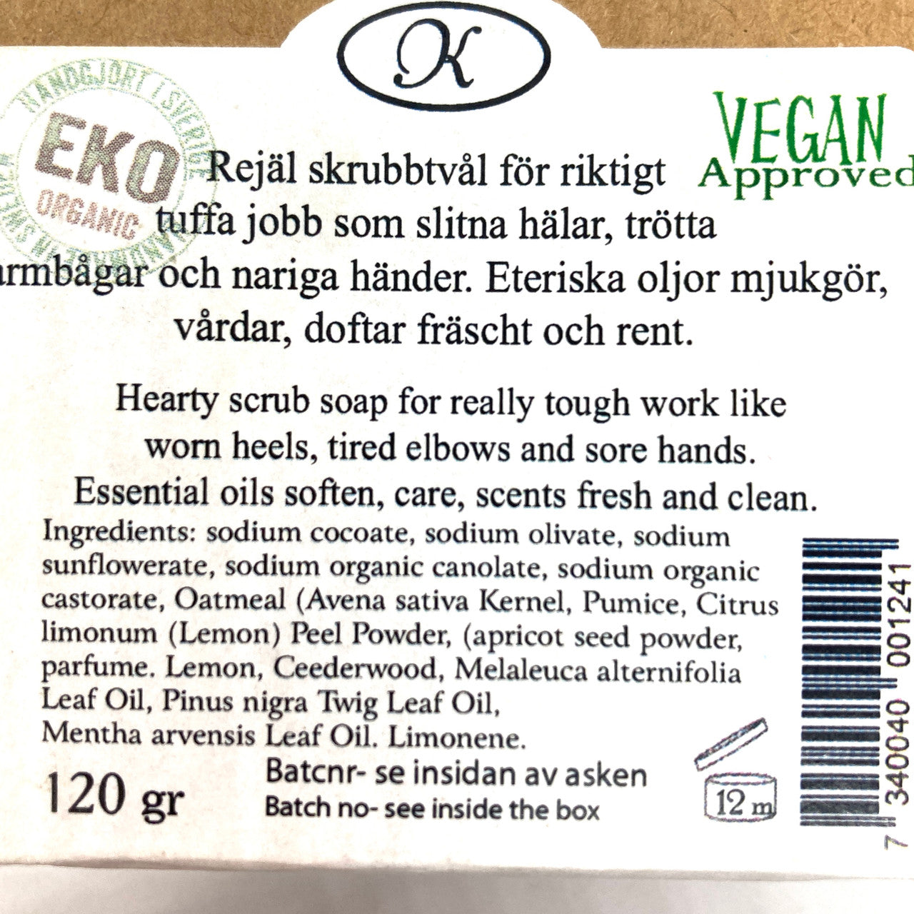 Klockargårdens Lemonie Scrub Naturtvål Soap