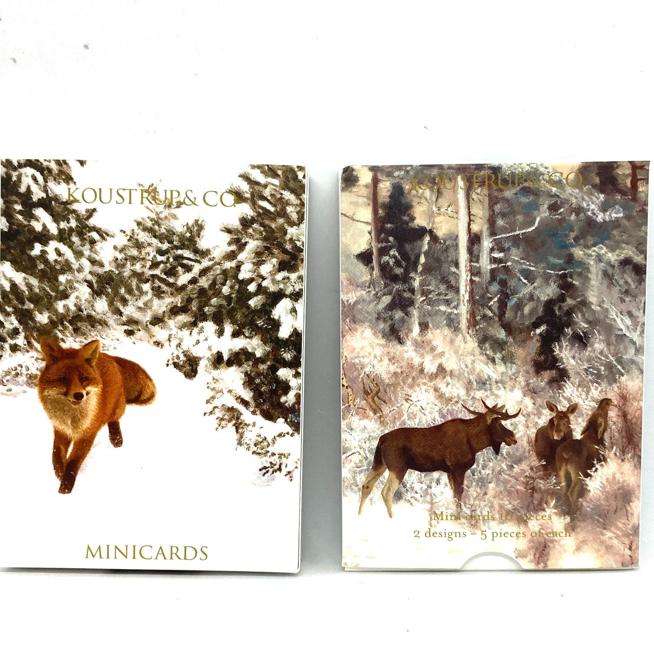 Fox and Moose Mini Notecards