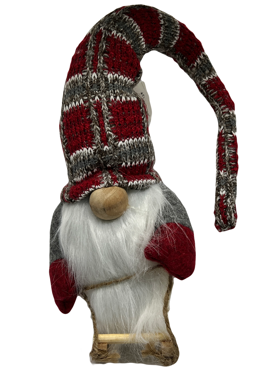 Sled Gnome (Plaid Hat)