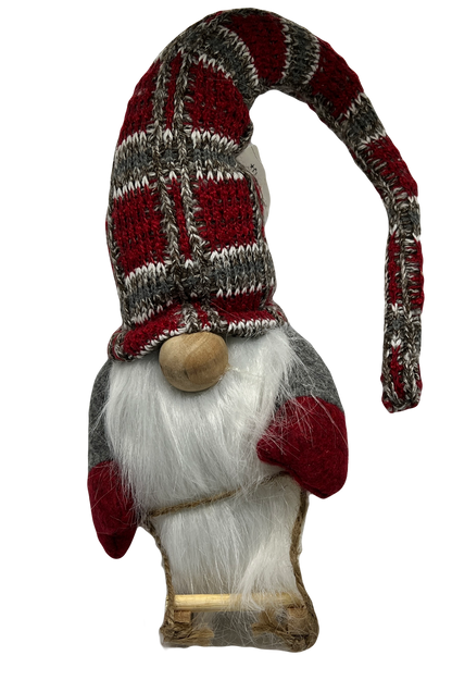 Sled Gnome (Plaid Hat)
