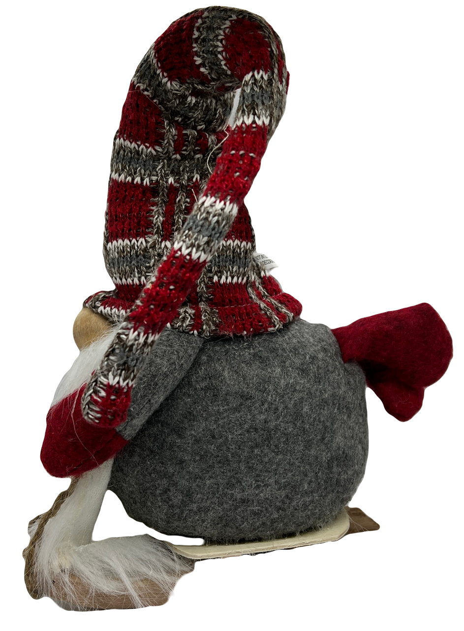 Sled Gnome (Plaid Hat)