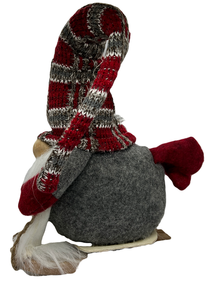 Sled Gnome (Plaid Hat)